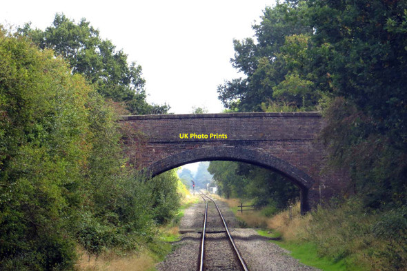 Photo 6"x4" Bridge over the railway Calvert c2014