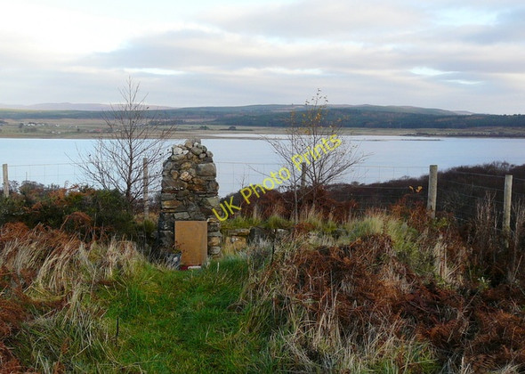 Photo 6"x4" Monument, near Sallachy, Loch Shin Tirryside c2008