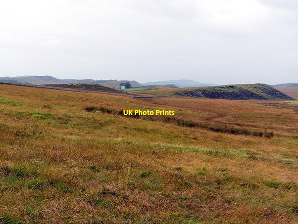 Photo 6"x4" View across Harvest Green towards Stell Green Long Rigg\/NY8172 c2014