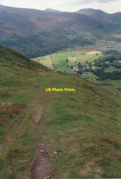 Photo 6"x4" Path descending from High Snockrigg to Buttermere Buttermere\/NY1717 c1993