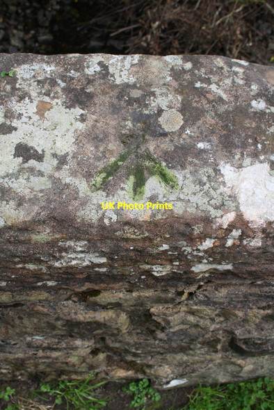 Photo 6"x4" Benchmark on Crosshaw Bridge Cautley c2014