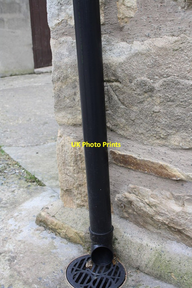 Photo 6"x4" Benchmark on barn conversion at Cross Hall Farm Cautley c2014