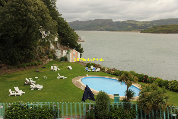 Photo 6"x4" Hotel Portmeirion pool Porthmadog c2014