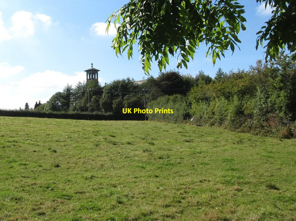 Photo 6"x4" View across farmland to  St Bridget's Church, Glasdrumman Creggan\/H9316 c2014