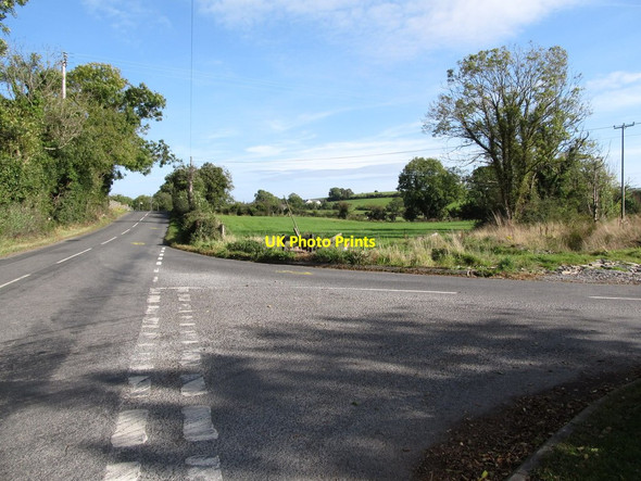 Photo 6"x4" The junction of Loughinisland and Woodgrange Road Annacloy c2014