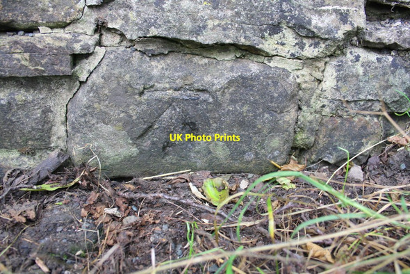 Photo 6"x4" Benchmark on bridge over Southwaite Gill Outhgill c2014