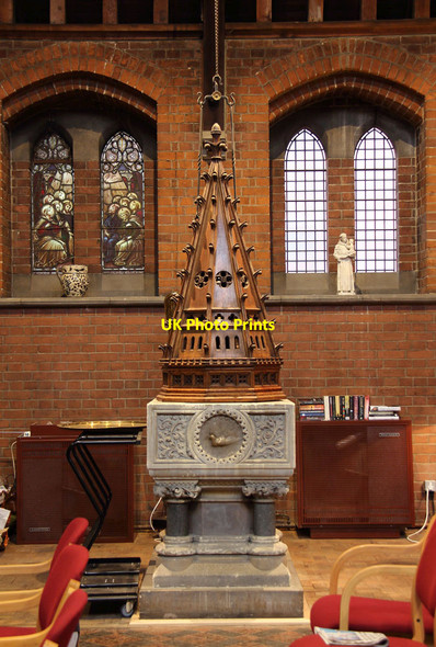 Photo 6"x4" St James, West Hampstead - Font Hampstead\/TQ2685 c2014