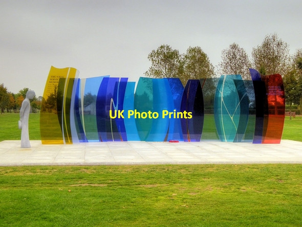 Photo 6"x4" National Memorial Arboretum, Naval Services Memorial Croxall c2014