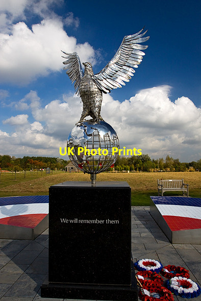 Photo 6"x4" National Memorial Arboretum - Royal Air Forces Association Memorial (detail 1) Croxall c2014