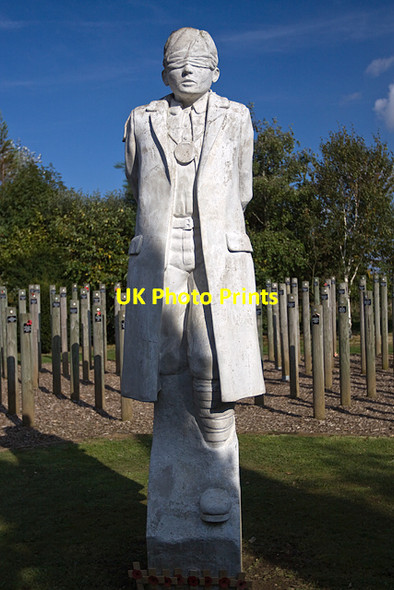 Photo 6"x4" National Memorial Arboretum - Shot at Dawn Memorial Croxall c2014