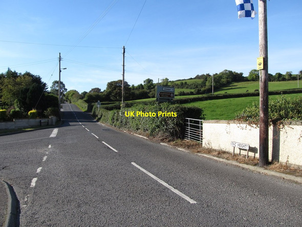 Photo 6"x4" View west across the road junction at the centre of the village of Loughinisland Loughinisland c2014