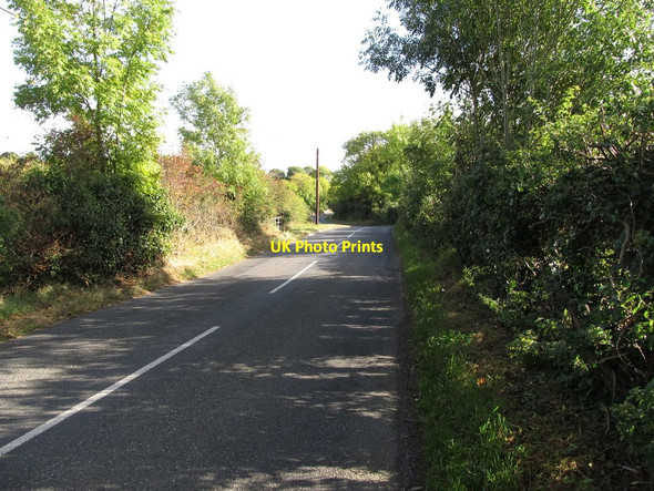 Photo 6"x4" View east along Loughinisland Road east of Annadorn Cross Roads Annadorn c2014