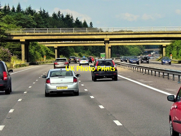 Photo 6"x4" Motorway Bridges, M3 Junction 7 Dummer c2014