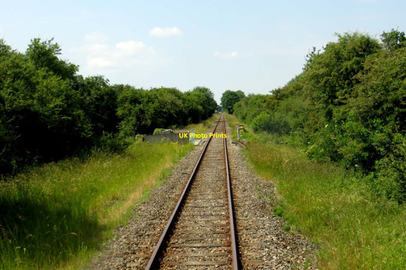 Photo 6"x4" The line to Bicester crosses a bridge Marsh Gibbon c2014