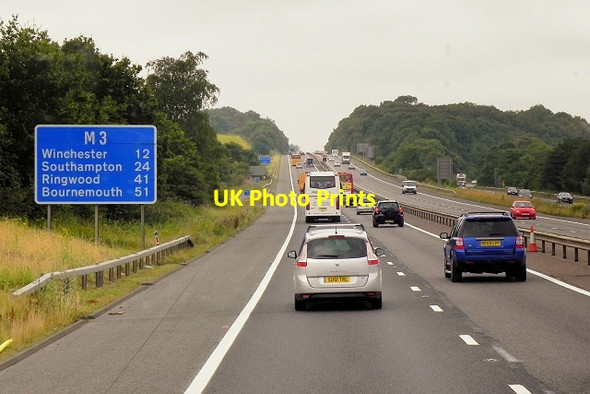 Photo 6"x4" Southbound M3 near Dummer Dummer c2014