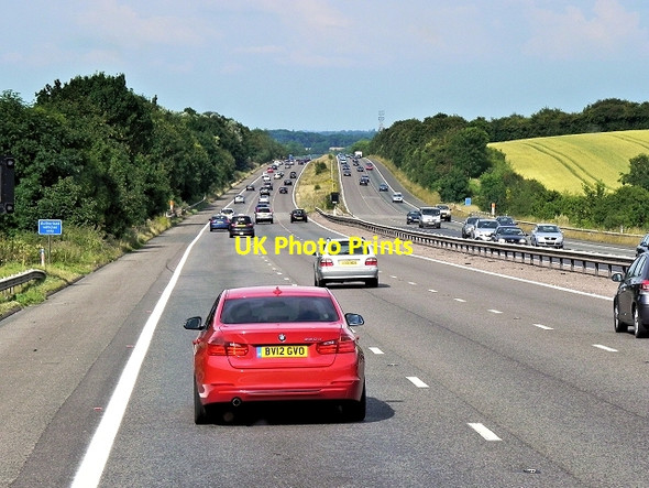 Photo 6"x4" Northbound M3 Motorway Brighton Hill c2014