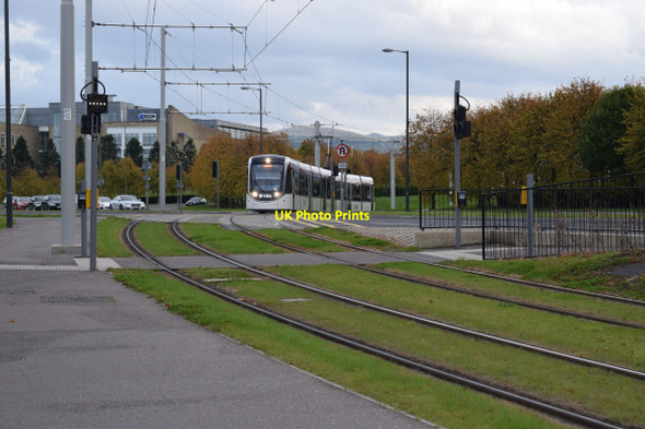 Photo 6"x4" Tram 268 approaching the Gyle Centre Gogar\/NT1672 c2014