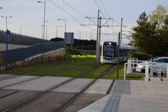 Photo 6"x4" Tram 267 approaching the Gyle Centre Gogar\/NT1672 c2014