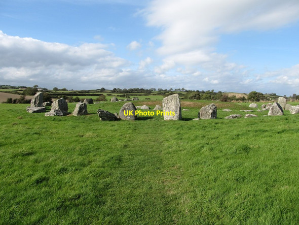Photo 6"x4" View north-northwest towards the entrance to the Ballynoe Stone Circle Downpatrick c2014