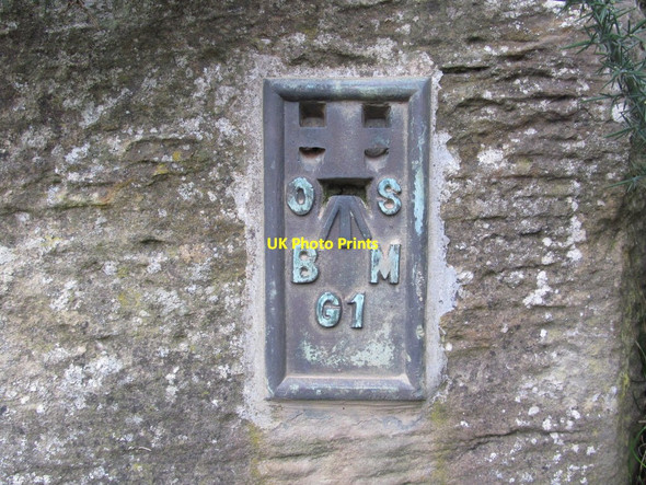 Photo 6"x4" Ordnance Survey Flush Bracket G1 Haddington\/NT5173 c2014
