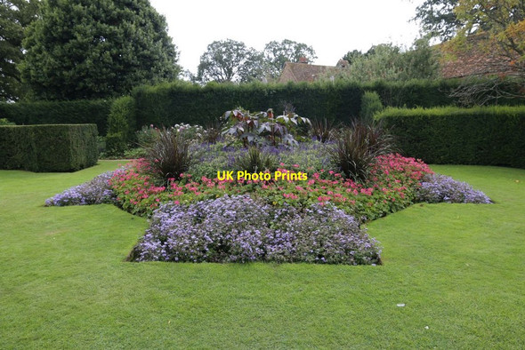 Photo 6"x4" Flowerbed at The Vyne Cufaude c2014