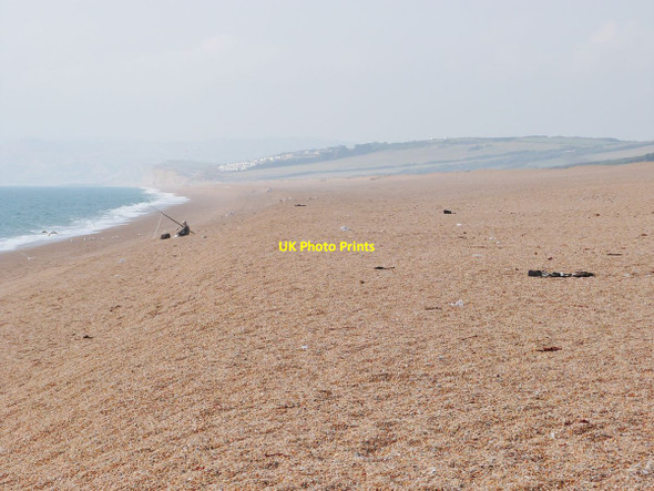 Photo 6"x4" Beach fishing, West Bexington beach, Dorset West Bexington c2014
