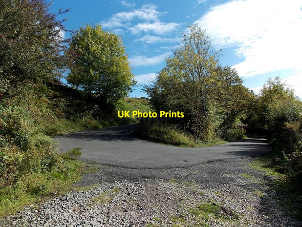 Photo 6"x4" Middle hairpin bend of three near Bridgend Pen-y-cae\/SS9082 c2014