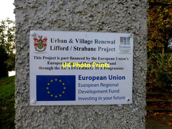 Photo 6"x4" Plaque, Lifford \/ Strabane Project Lifford\/H3398 c2014