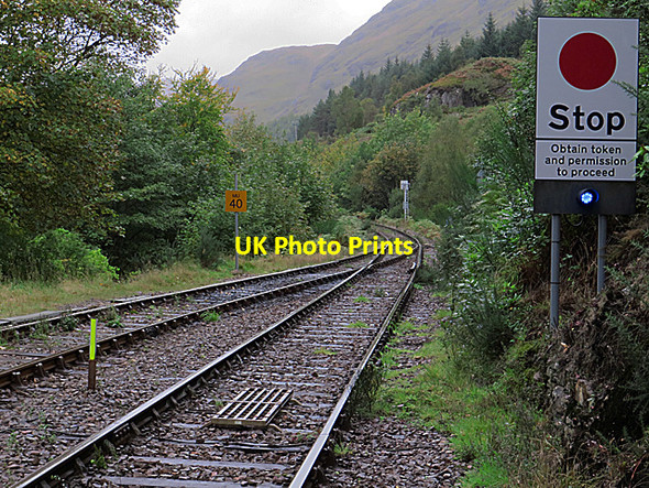 Photo 6"x4" Western exit from Glenfinnan Station Glenfinnan c2014
