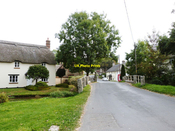 Photo 6"x4" Bridge over the River Piddle as it passes through the village of Piddlehinton, Dorset Piddlehinton c2014
