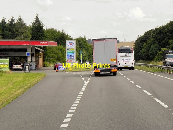Photo 6"x4" Eastbound A617, Last Filling Station Before The M1 Owlcotes c2014