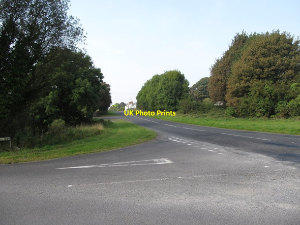 Photo 6"x4" View west along the B30 from the Mill Road junction Belleek\/H9827 c2014