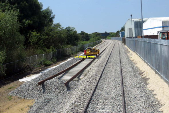 Photo 6"x4" Railway line partially laid in Bicester Bicester c2014