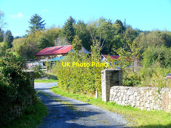Photo 6"x4" Driveway and outbuildings at Tomdarragh Annamoe c2014