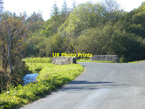 Photo 6"x4" Moneytown Bridge and road junction Annamoe c2014