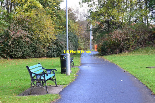 Photo 6"x4" Path near Gun Knowe Loch, Tweedbank Galashiels c2014