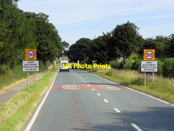 Photo 6"x4" Grantham Road north of Navenby Boothby Graffoe c2014