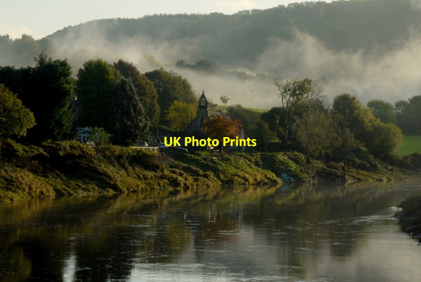 Photo 6"x4" St. Michael's in the autumn mist Chapel Hill\/SO5200 c2014