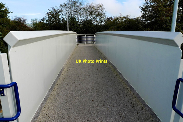 Photo 6"x4" Harrietsham Station New Station Pedestrian Bridge Pollhill c2014