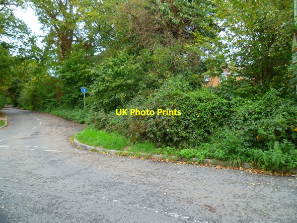 Photo 6"x4" Looking along Nash Grove Lane at the junction with Gilbert Lane Wokingham c2014