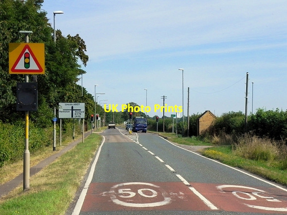 Photo 6"x4" Harmston, Grantham Road Harmston c2014