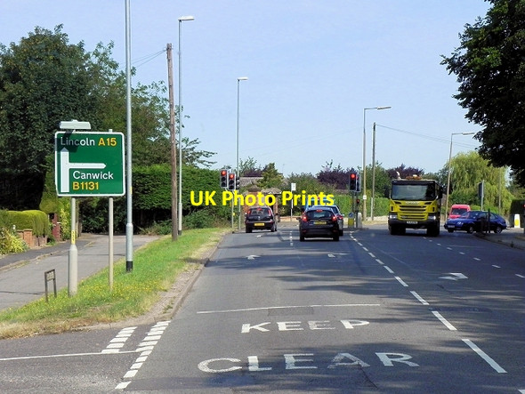 Photo 6"x4" Bracebridge Heath, London Road (A15) Bracebridge Heath c2014