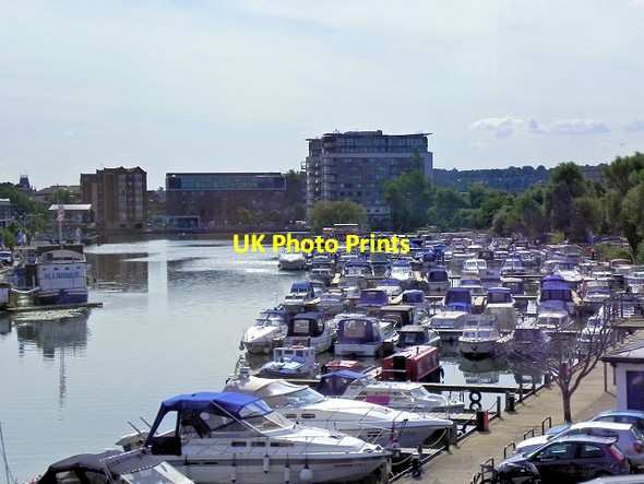 Photo 6"x4" Lincoln, Brayford Pool Lincoln c2014