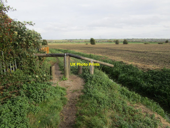 Photo 6"x4" Barrier on the footpath NORTH HYKEHAM c2014