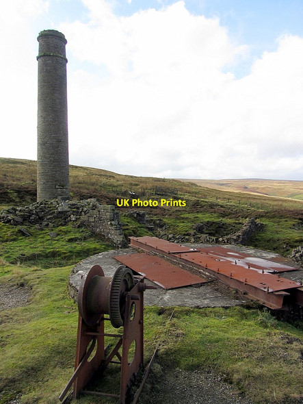 Photo 6"x4" Ellen Shaft, Sikehead Lead Mine Ramshaw\/NY9547 c2014