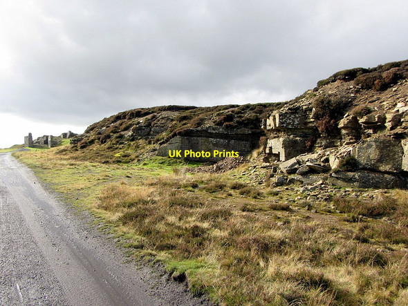 Photo 6"x4" Old quarry approaching the top of Bolt's Law incline Rookhope c2014