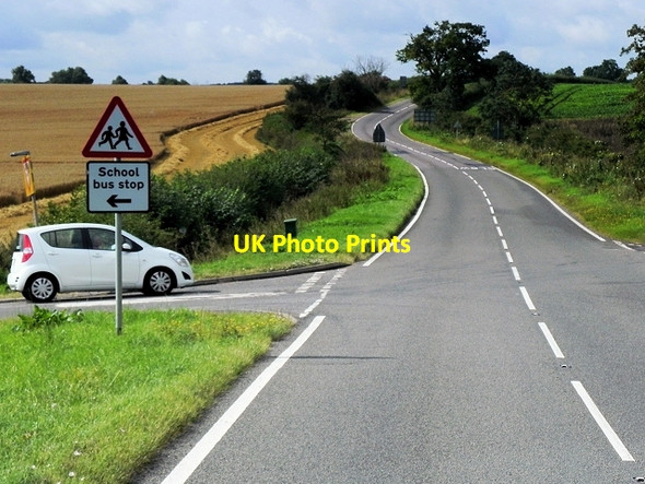 Photo 6"x4" A6121 near Witham on the Hill Toft\/TF0617 c2014