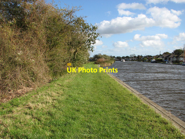 Photo 6"x4" Moorings on the River Thurne Repps c2014