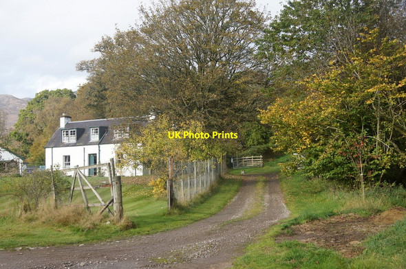 Photo 6"x4" Cottage at Inchmore, Glen Strathfarrar Struy c2014