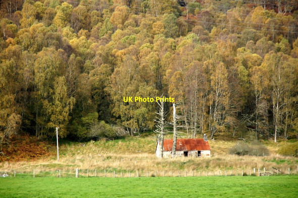 Photo 6"x4" Old cottage at Culligran, Glen Strathfarrar Struy c2014
